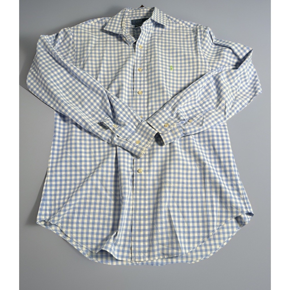Polo Ralph Lauren Westerton Men's Shirt SZ M  Button Up Long Sleeve Blue